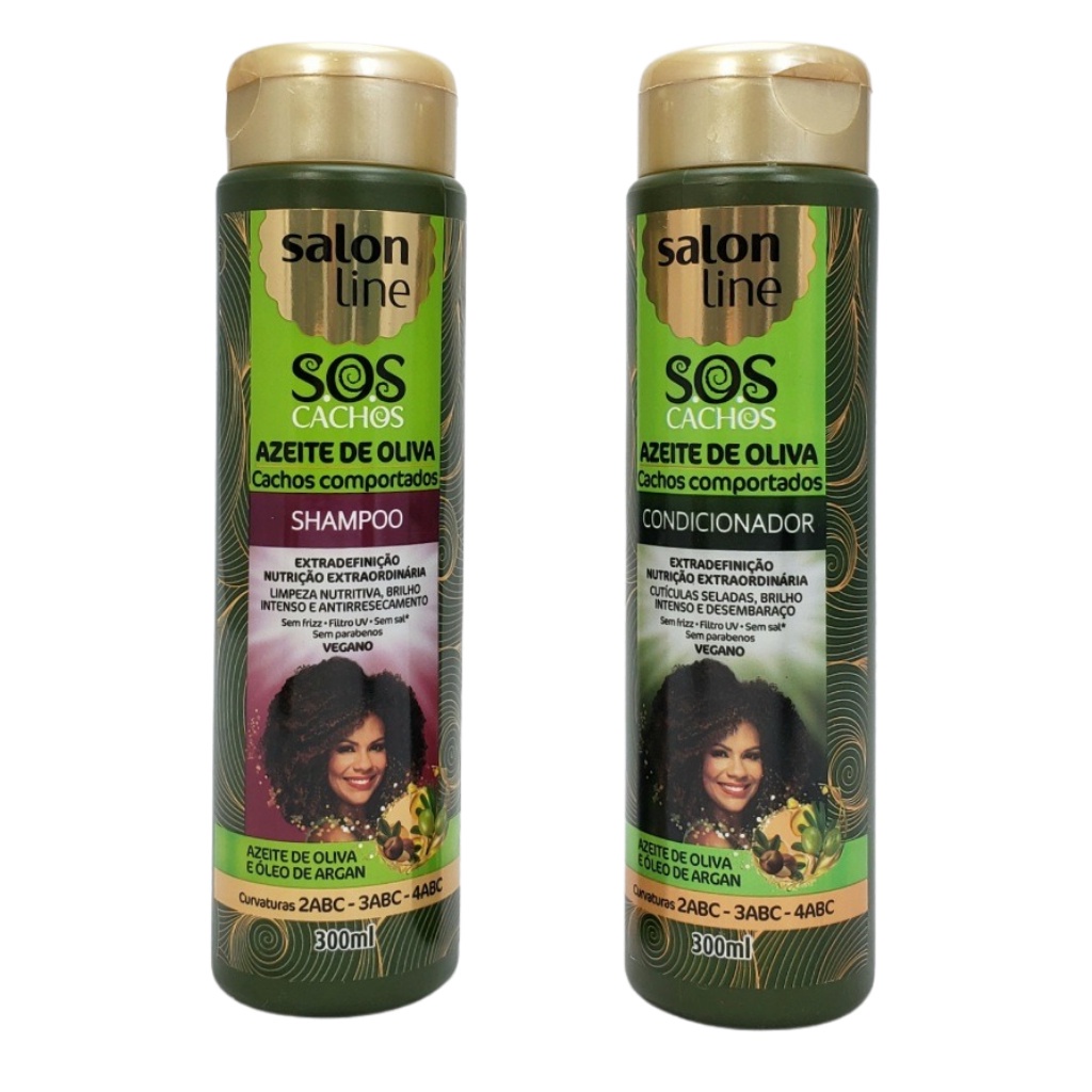 Kit Duo Shampoo E Condicionador Salon Line Sos Cachos Azeite De Oliva Shopee Brasil