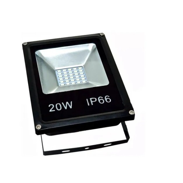 20w Refletor Holofote Smd Microled Super Led Branco Frio 6000k 20w Interno Externo Bivolt 100v 220v