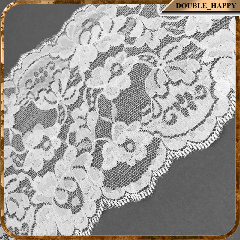 Double Happy 5 Yards 15cm Tiny Stretch Lace Ribbon Floral Trim Sewing Lace Fabric Applique Clothing Accessories Crafts For Bridal Shopee Brasil