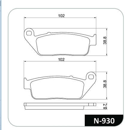 Detalhes do Kit Pastilhas de Freio Cb 600f Hornet Sem Abs 2008 A 2014