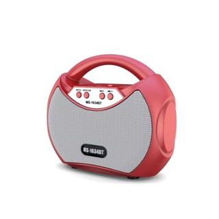 Caixa de Som Portátil Bluetooth USB Cartão SD Rádio FM MP3 Player Ms1634bt Envio 24h em Oferta na Shopee