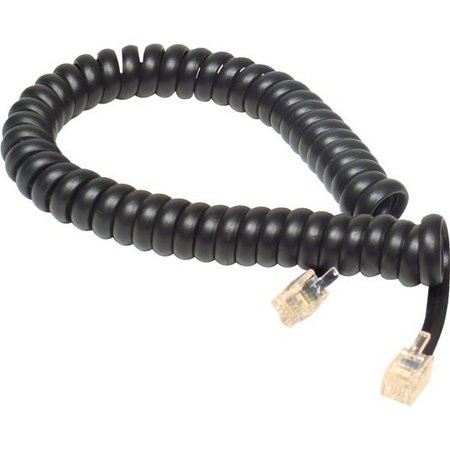 Cabo cordao espiral para interfone / telefone RJ11