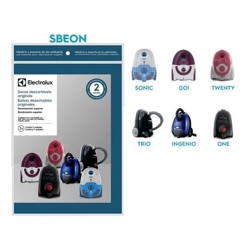 Saco Descartável Original Electrolux One/trio/maxtrio/go 3un