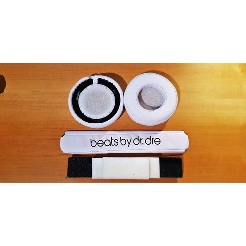 Kit Espumas Para Fone de Ouvido Beats Pro Branco - Novo - Espuma Auricular + Espuma de Cabeça Headband - Garantia BR