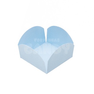 FORMINHAS AZUL BEBÊ CANDY PARA CONFEITARIA DOCES FESTA ANIVERSÁRIO CORES LISAS - BASE 3,5x3,5 cm em Oferta na Shopee
