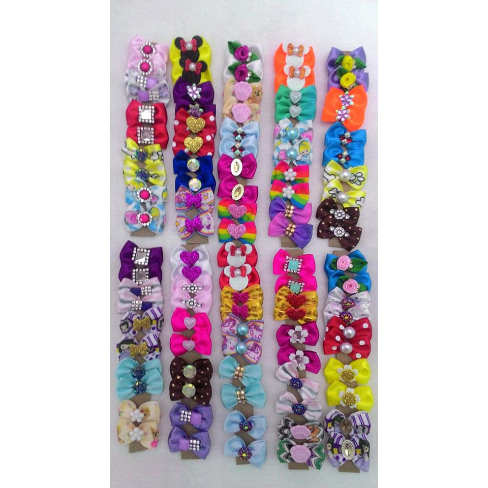 Kit 100 Laços Pet Shop Banho e Tosa Lacinhos tamanho P.