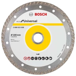 Disco Diamantado 180mm Turbo Bosch ECO for Universal para Construção - 7.7/8"