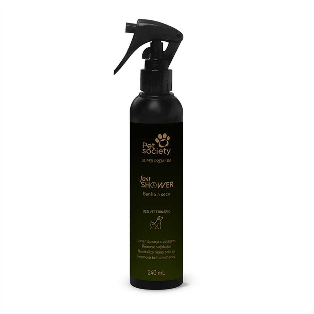 Fast Shower Banho A Seco Pet Cães e Gatos Super Premium 240ml