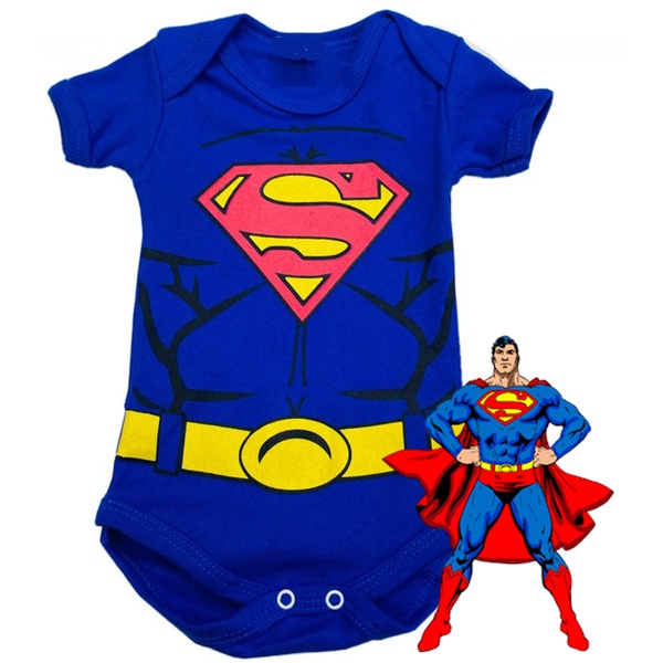 Body Bori Para Bebe Super Man Superman Super Homem Superhomem Para Mesversario Fantasia Ensaio De Fotos Shopee Brasil