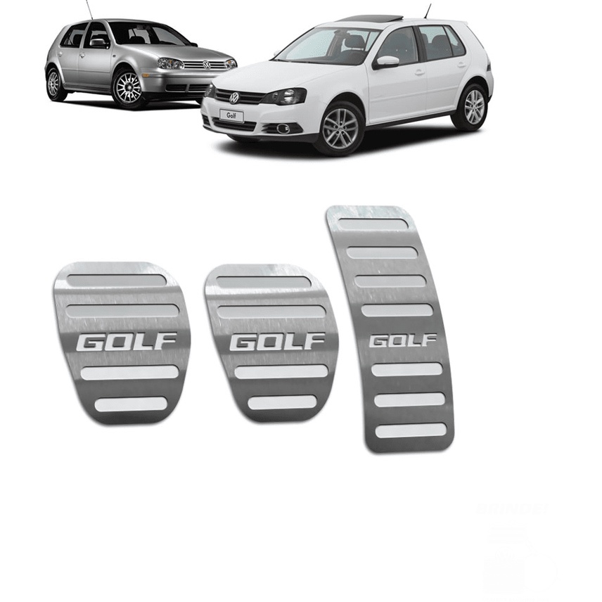 Pedaleira Golf 99/14 Manual Aço Inox - Não fura o pedal em Oferta na Shopee