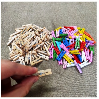 100 Mini pregador / Mini prendedor 2,5cm em Oferta na Shopee