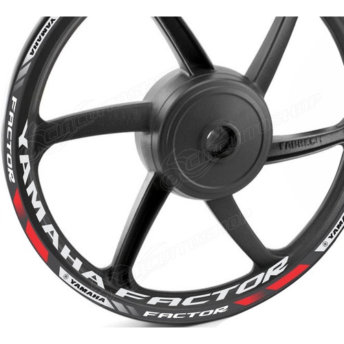 Friso Adesivo Refletivo D10 Roda Moto Yamaha Factor 125 150