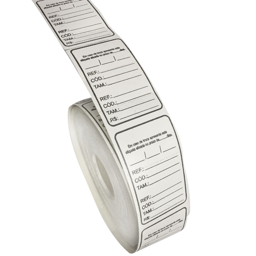 Etiqueta Para TAG, 1.000 unidades, papel cartão ou papel adesivado em Oferta na Shopee