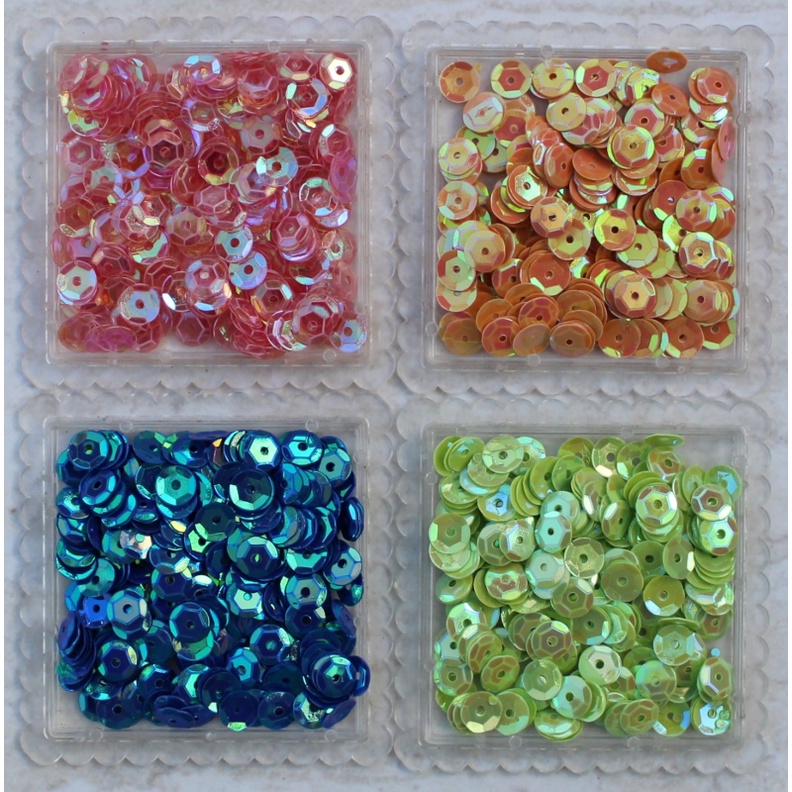Lantejoula Escolar - 6 mm - 700 unidades aprox. 10gramas