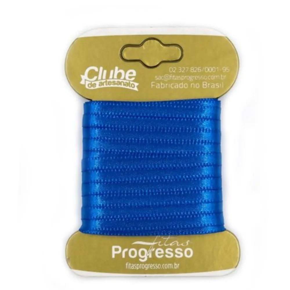 Fita em Cetim - Azul Royal 10mx4mm - 1un - Progresso - Rizzo