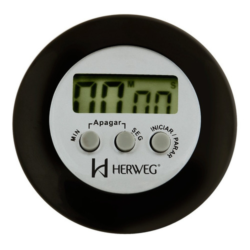 Temporizador Cronômetro Regressivo Progressivo Preto 3308