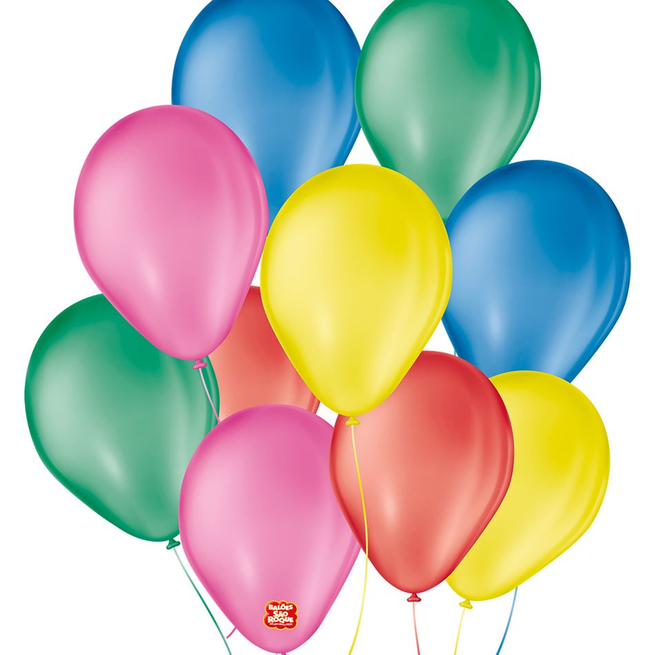 Balões Bexiga São Roque Nº 7 C/50un Sortido em Oferta na Shopee