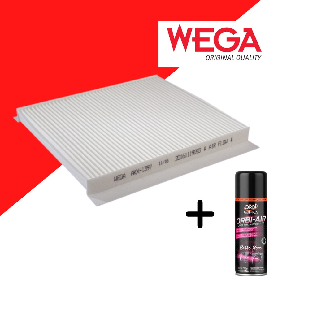 Filtro De Ar Condicionado Cabine + Spray Higienizador Carro Novo Logan Sandero 1.0 1.6 2007 A 2013 em Oferta na Shopee