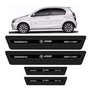 Soleira Protetora Porta Premium Etios Hatch E Sedan - Preto em Oferta na Shopee