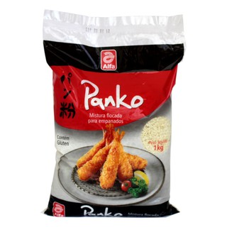 Farinha Panko Mistura Flocada Para Empanar Alfa 1kg - Three Foods Distribuidora