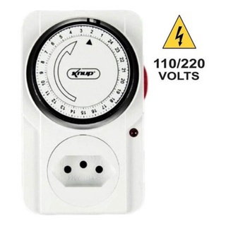 Temporizador Timer Digital Lcd Programável Tomada Bivolt 10a knup