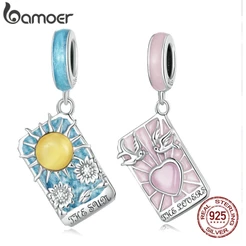 Bamoer Prata 925 Pingente Tarot Para Amantes/Sol Acessório