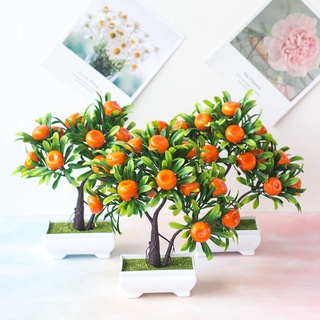 （flower+pot） 1Pc Artificial Flower Pine Tree Plant Photograph Prop Wedding Home Bonsai Decor