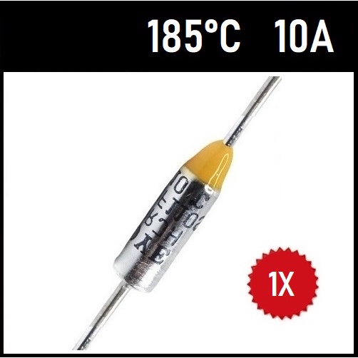 1 Fusível Térmico 10A 185C 185°C 185 Graus 250V