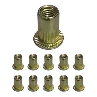 Rebite de Aço de Rosca Interna M6 Com 100 Peças Weber em Oferta na Shopee