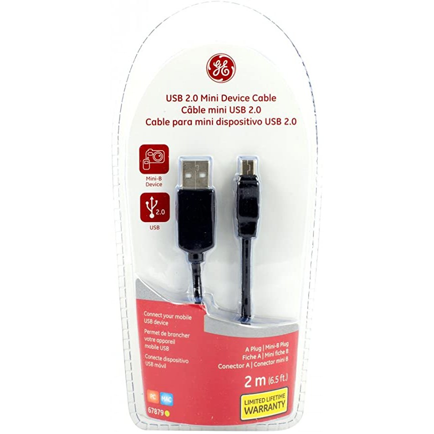 CABO USB GE 2 METROS USB 2.0 CABO PARA MINI DISPOSITIVO USB  PRODUTO 100% ORIGIN