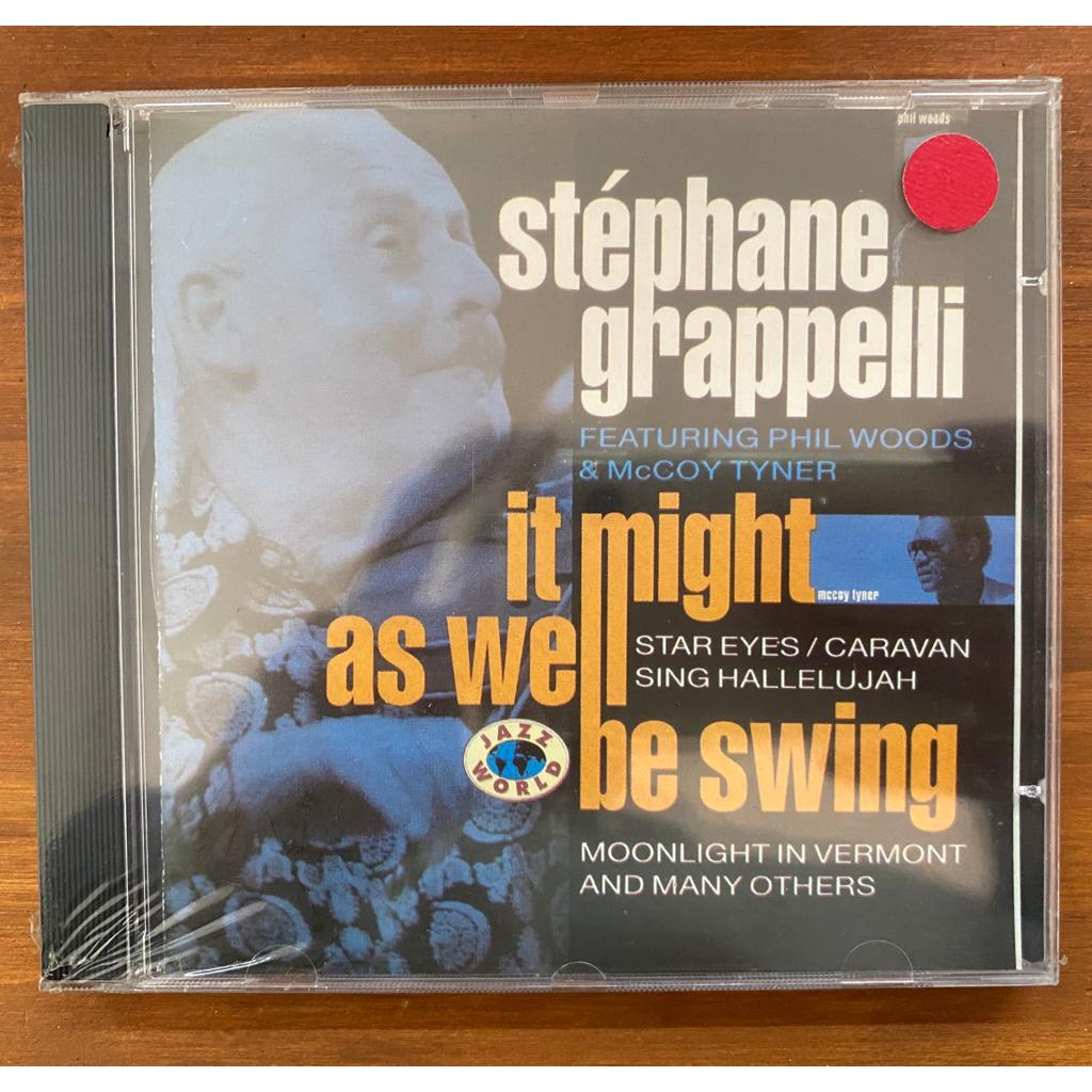 CD Stéphane Grappelli - Feat Phil Woods e McCoy Tyner - It Might As Well Be Swing - Lacrado