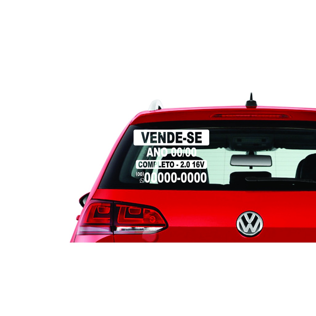 Adesivo Vende-se para Carro | Shopee Brasil