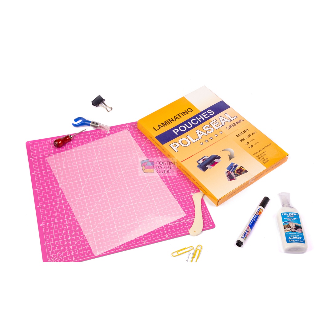 Filme Plástico P/ Plastificação A4 10 Un Polaseal 0,05mm  125 micras Original Top em Oferta na Shopee