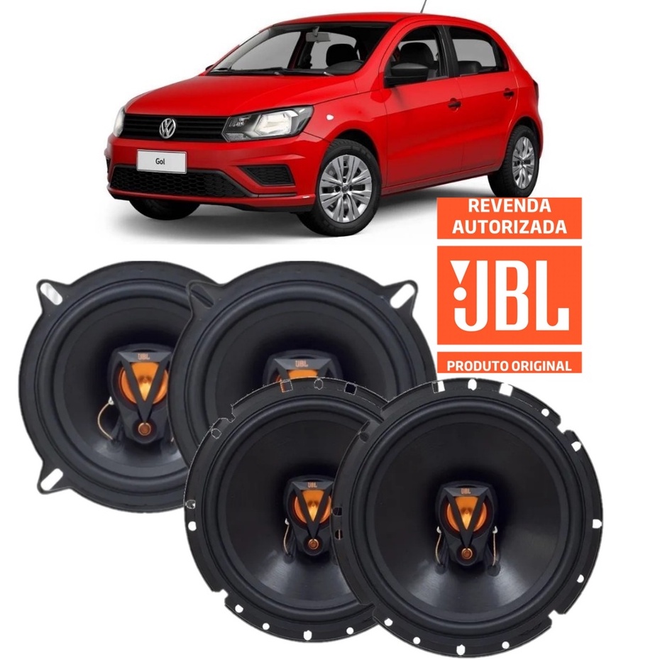 Kit Alto Falante Gol G5 Original JBL 200w Dianteiro e Traseiro