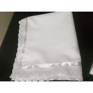 umbanda e candomble pano da costa com acabamento bordado ingles e fita cetim em Oferta na Shopee