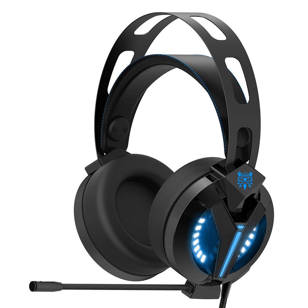 Fone de Ouvido Headset Gamer Profissional Onikuma M180 Pro Preto/Azul