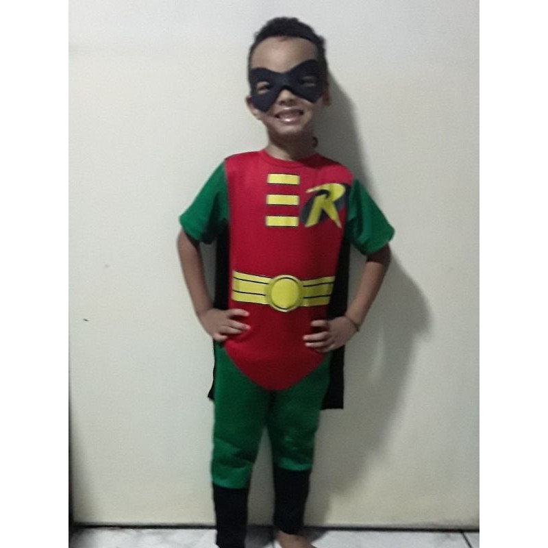 Fantasia Robin, Batman + Brinde Máscara De Eva