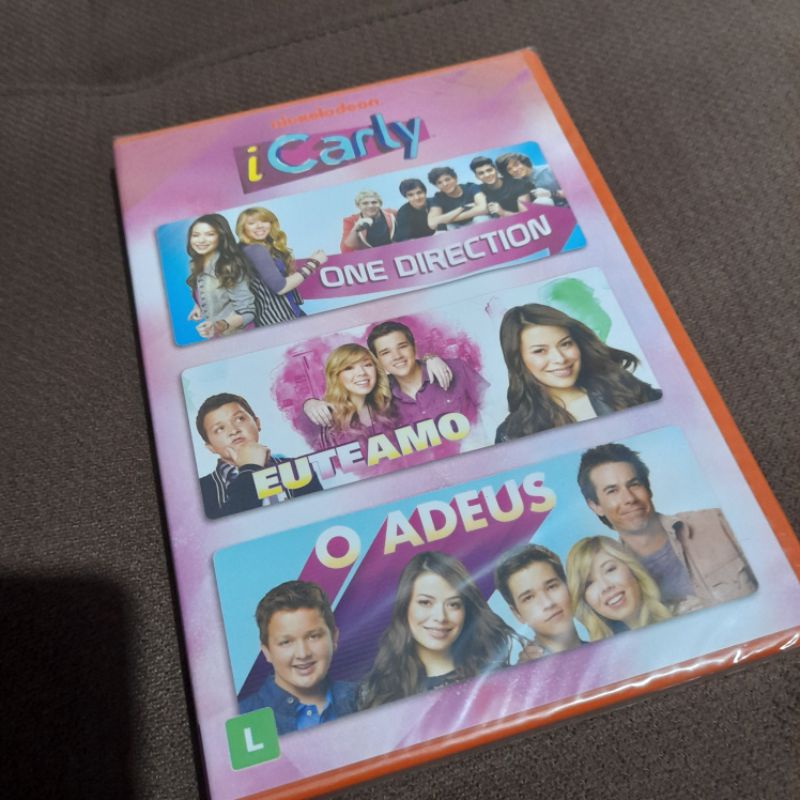 Box dvd 3 DVDs Nickelodeon i carly/ One Direction/Eu te amo/O Adeus produto novo lacrado de fábrica único raríssimo