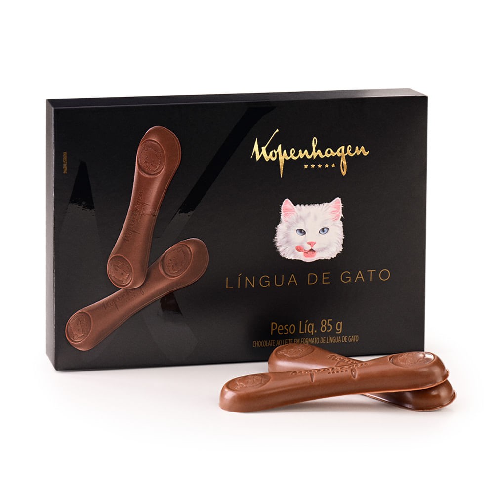 caixa de Chocolate Kopenhagen lingua de Gato 85g Shopee Brasil