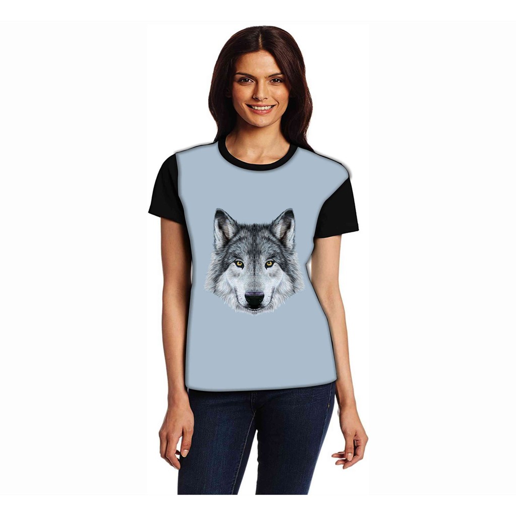 Camiseta Baby Look Cachorros De Raça Husky Siberiano Pet