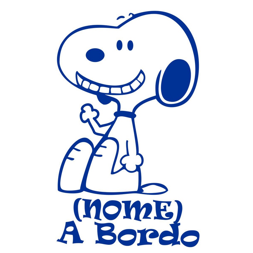 Adesivo Bebê a Bordo - Snoopy - Mod.1