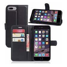 Capa Carteira em Couro Apple iPhone 8 Plus Tela 5.5" Porta Cartão e Fecho Magnetico Case Flexivel em Oferta na Shopee