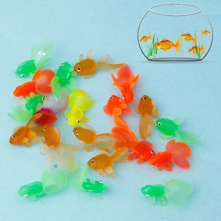 10 peixes artificial Kinguio Decorativo Festas Presente mini