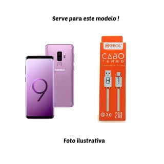 Cabo exclusivo para Galaxy S9 Plus Tipo C modelo Hrebos 3.0 Turbo 2M