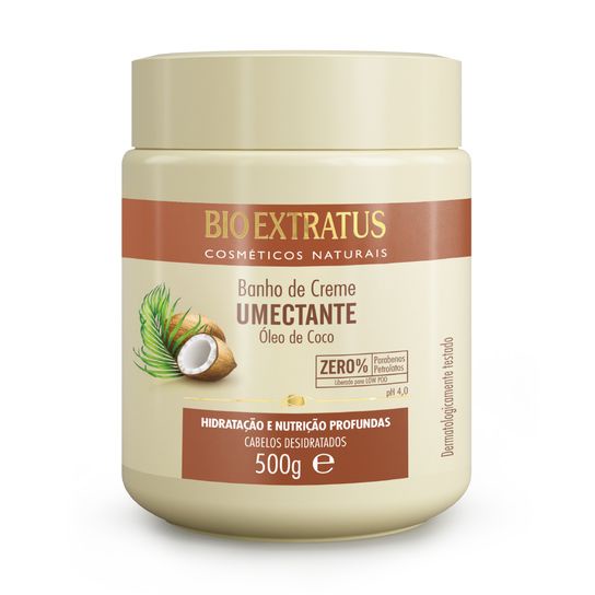Mascara Bio extratus Banho de Creme Umectante 500g coco