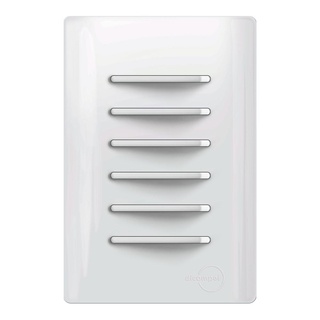 Interruptor 6 Teclas Simples Horizontal Dicompel Novara Toda Branca TW