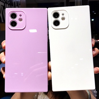 Quadrado Macio Doces Caso De Telefone Silicone Para IPhone 11 12 Pro Max XS X XR 7 8 Plus 12 Mini SE 2020 Bumper Tampa Traseira
