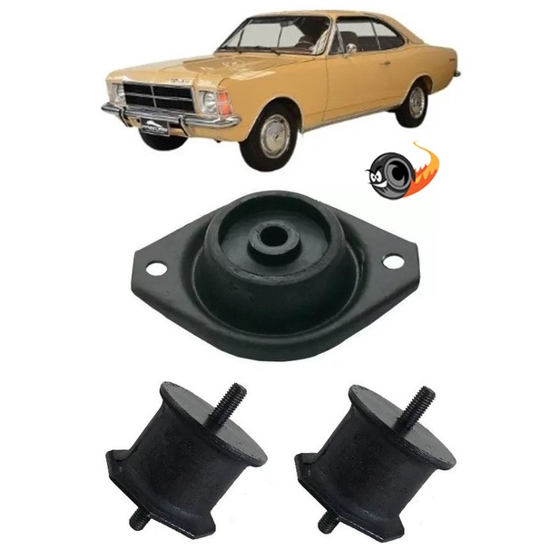 Kit 3 Calço Coxim Motor E Câmbio Chevette Chevy Marajo Opala