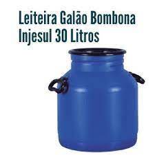 Leiteira Bombona Galão Leite 30 Litros C/alça Azul Reforçado Plastic Injesul em Oferta na Shopee