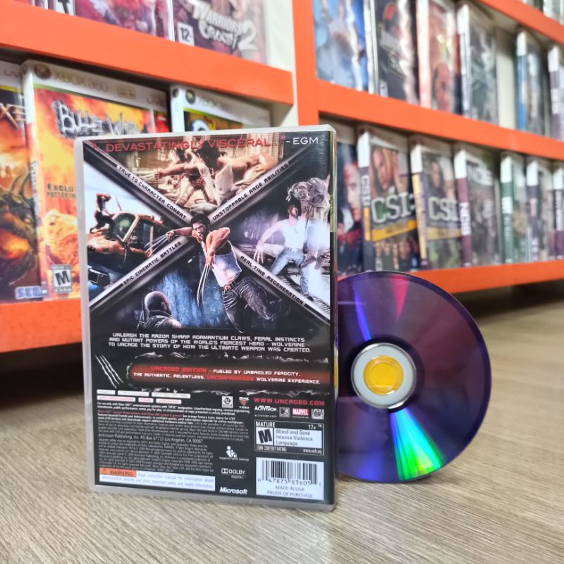X-Men Origins Wolverine - Xbox 360 - Midia Fisica - Capa Premium HD — imagem 2 de 2